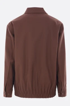 giubbotto in twill di lana