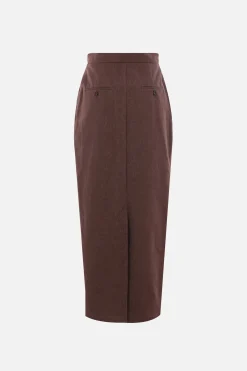 gonna lunga Pianosa in cotone effetto denim