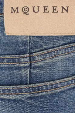 gonna svasata in denim délavé