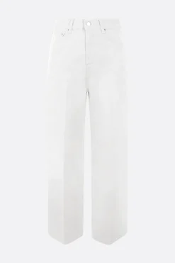 jeans a gamba ampia in cotone organico
