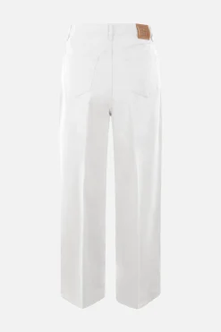jeans a gamba ampia in cotone organico