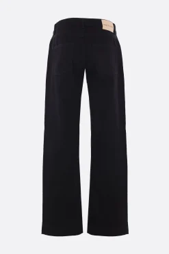 jeans a gamba ampia in denim
