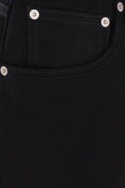 jeans a gamba ampia in denim
