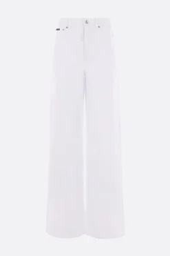 jeans a gamba ampia in denim