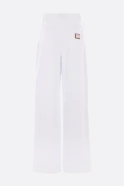 jeans a gamba ampia in denim