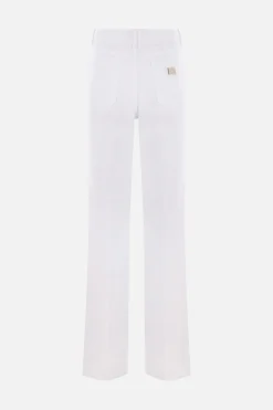 jeans a gamba ampia in denim