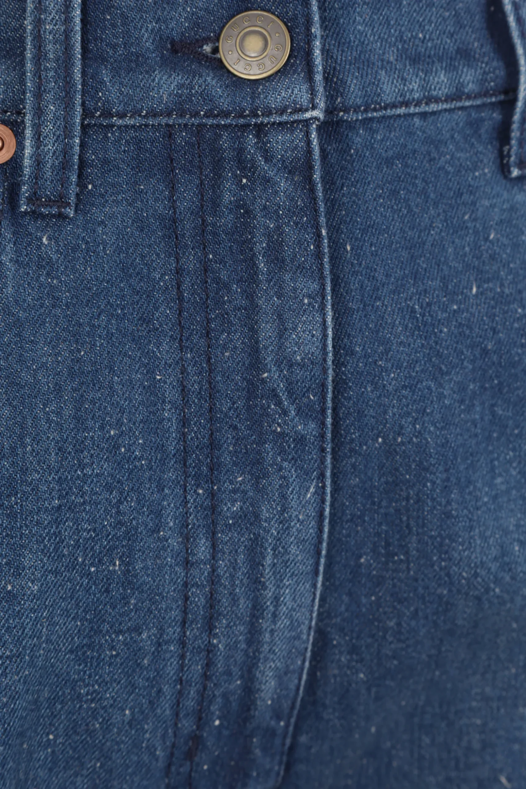 jeans a gamba ampia in denim