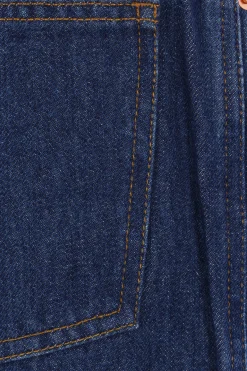 jeans a gamba ampia in denim