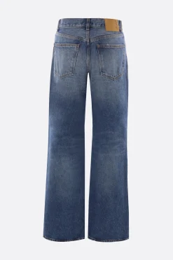 jeans a gamba ampia Korea in denim