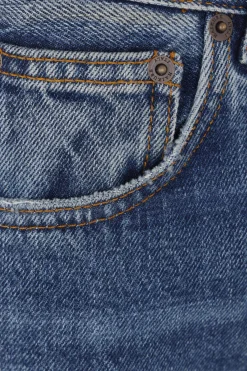 jeans a gamba ampia Korea in denim