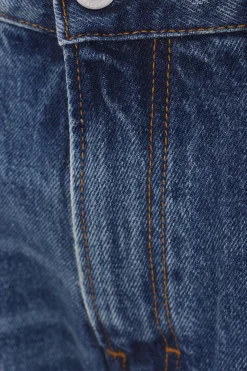 jeans a gamba ampia Korea in denim