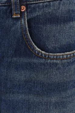 jeans a gamba dritta in denim