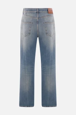 jeans a gamba dritta in denim