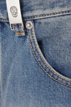jeans a gamba dritta in denim