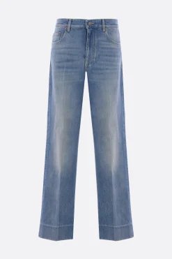 jeans a gamba dritta in denim