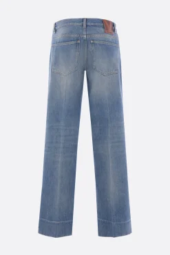 jeans a gamba dritta in denim