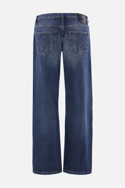 jeans a gamba dritta in denim