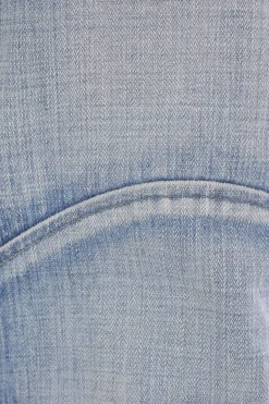 jeans a vita bassa in denim