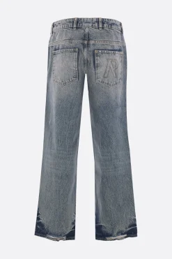 jeans baggy in denim distressed