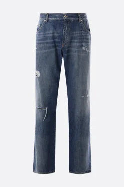 jeans Classic in denim con placca logo