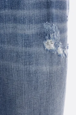 jeans Classic in denim con placca logo