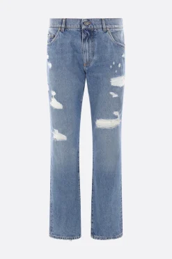 jeans Classic in denim distressed