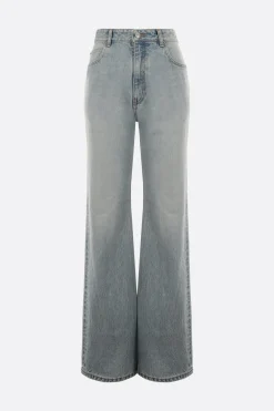 jeans flare in denim giapponese