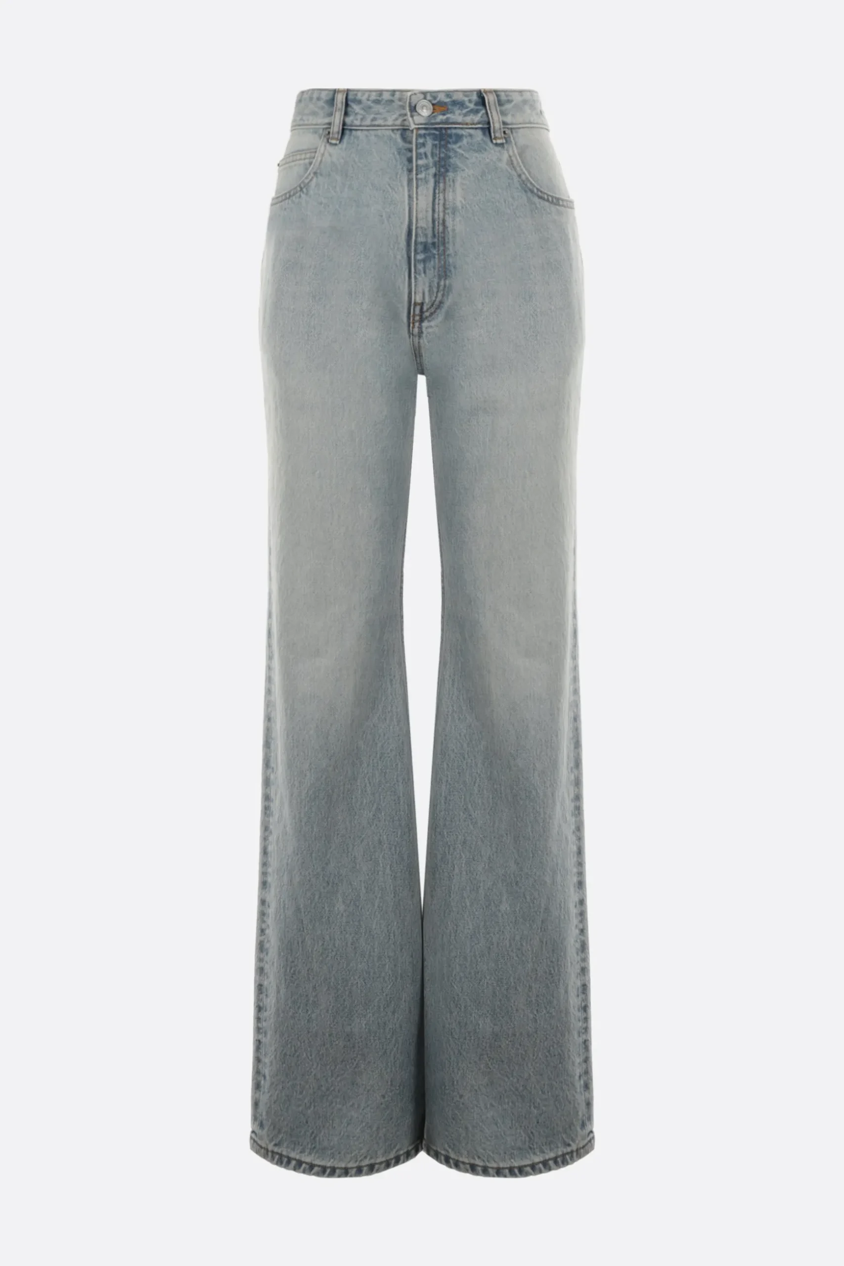 jeans flare in denim giapponese