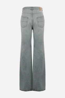 jeans flare in denim giapponese