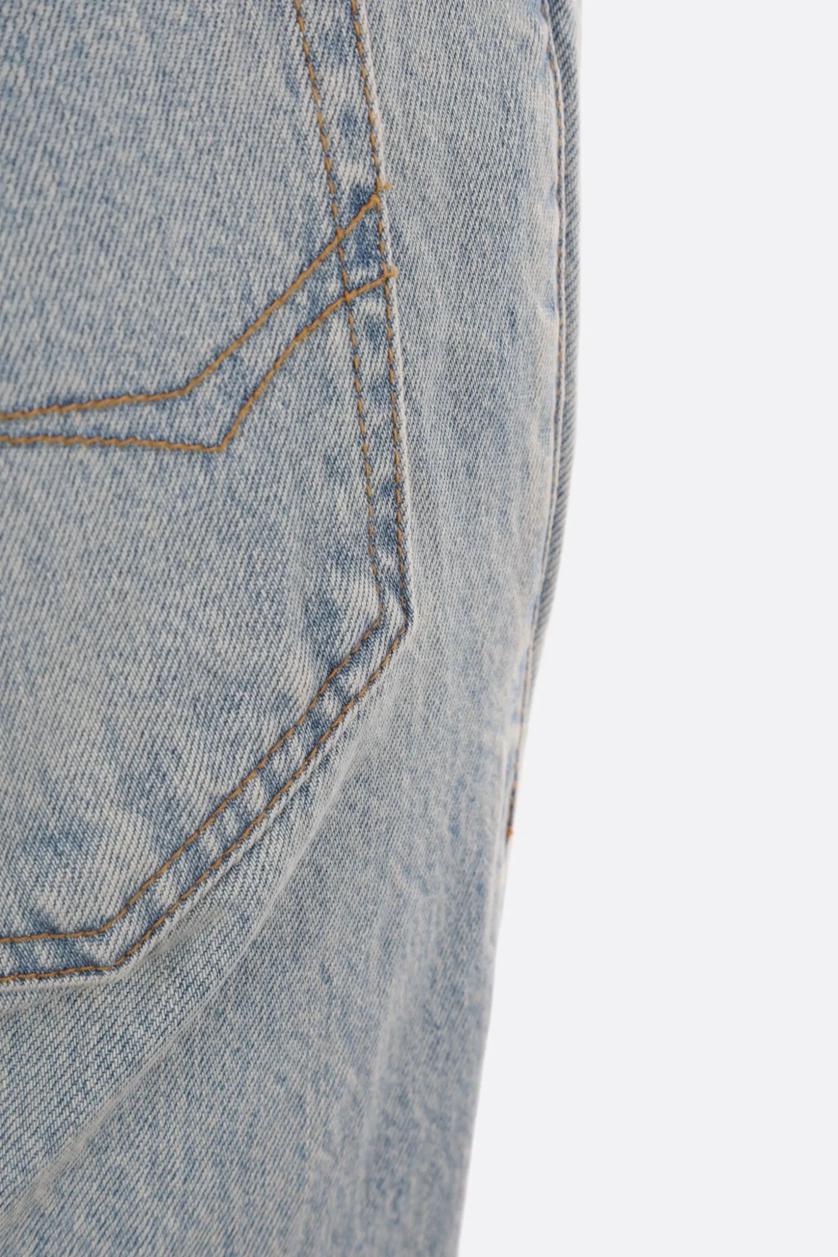 jeans flare in denim giapponese
