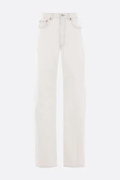 jeans in denim con cut-out