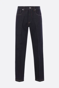 jeans in denim ricamo FF
