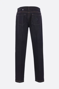jeans in denim ricamo FF