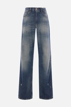 jeans Norma in denim effetto sdrucito