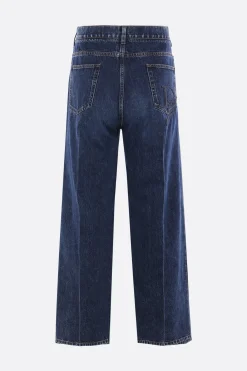 jeans oversize in denim ricamo DG