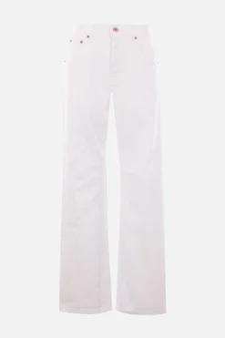 jeans regular-fit in denim effetto sdrucito