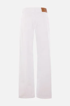 jeans regular-fit in denim effetto sdrucito