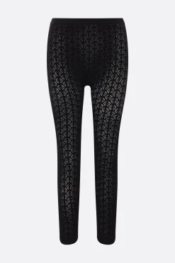 legging in pizzo geometrico