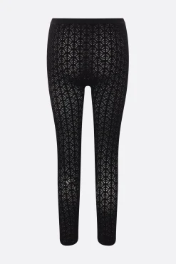 legging in pizzo geometrico