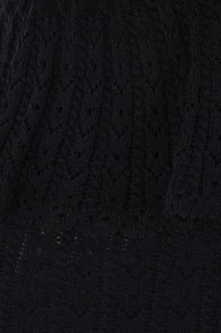 mini abito in maglia traforata