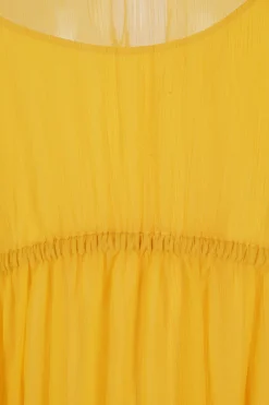 miniabito in chiffon di seta con colletto