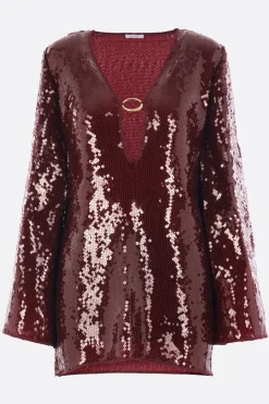 miniabito kaftano Marylin in tulle con paillettes