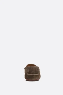 mocassino in suede con Incrocio GG
