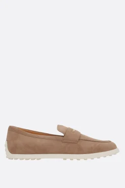 mocassino penny in suede