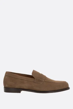 mocassino penny in suede