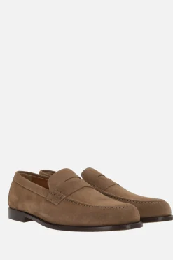 mocassino penny in suede