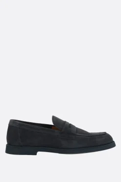 mocassino penny in suede