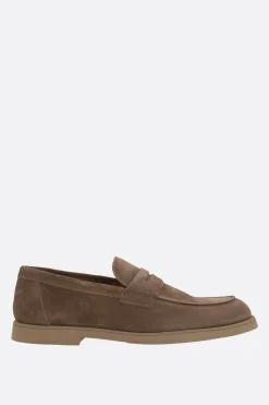 mocassino penny in suede