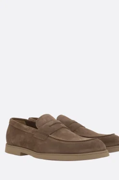mocassino penny in suede