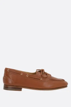 mocassino stringato Pathy in pelle liscia